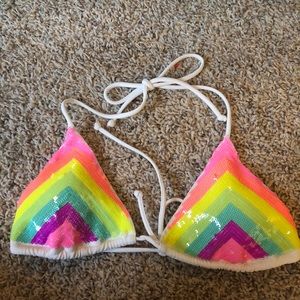 Victoria’s Secret rainbow bikini top